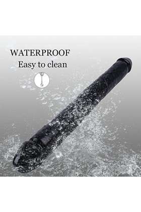 HytTer Double Tête Réaliste Gode Gôde Séxtoyse Gode Réaliste Lesbien,Gode Flexible À Pénis Très Long Dong 1P