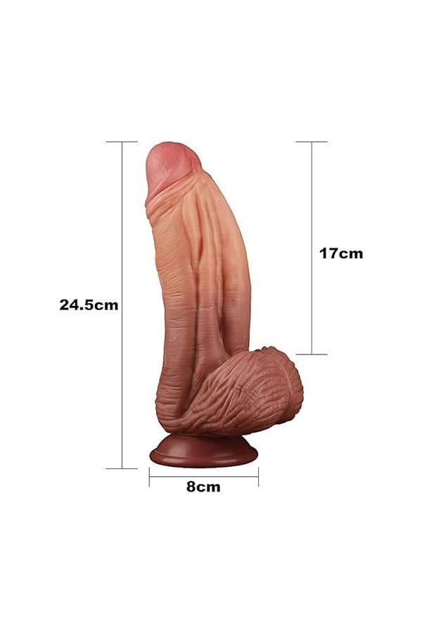 Godemichet Pour Femme - Godemichet de Texture de Peau Réaliste Couleur de peau - Godemichet Homme gode pour homme et femme go