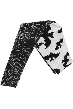 BESPORTBLE Halloween Leggings Citrouille Araignée Impression Halloween Cosplay Legging Workout Pant Gym Legging for Sportwear