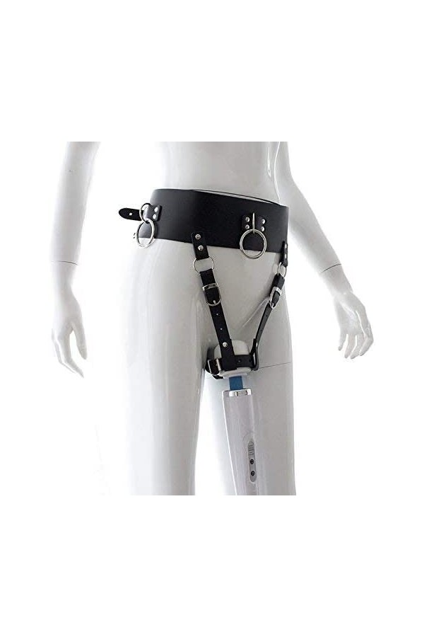 SieHam Séxt?Y Dịldø Ġøđëmịché Ğodể Ceinture de Cuir Pu C?Ntraint de L?Rgaš?É – ?Agic Wand Supp?Rt Bds? B?Ndage Fe?Elle Chasi