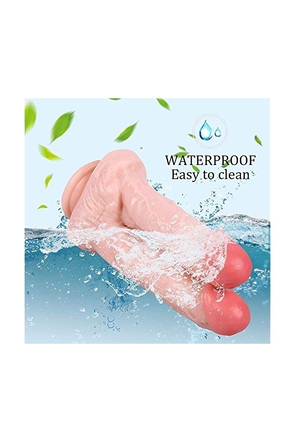 Double Tête Réaliste Gode GÔDË TOYSPOUR FẸMININ ĞAY GODE RÉALISTE LESBIEN,GODE FLEXIBLE À PÉNIS TRÈS LONG DONG