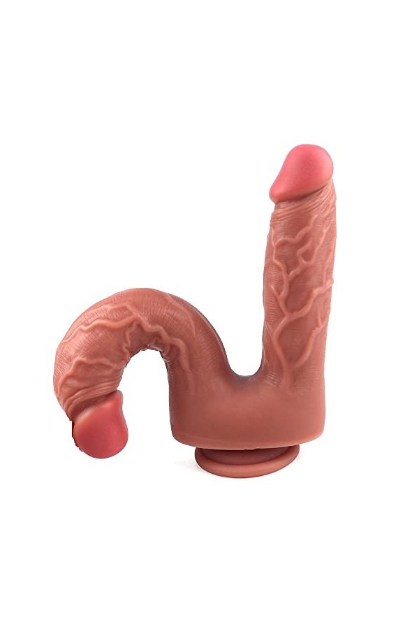 Godes à double extrémité GÔDË ṚÉḀLỊŚṬÉ GODE RÉALISTE LESBIEN,GODE FLEXIBLE À PÉNIS TRÈS LONG DONG