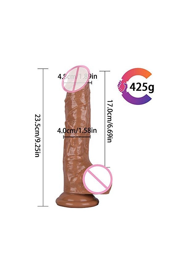 Pénis de machette Transparent Rose,Gọde Rëalisté Véntouse Gödemičhëts Söuple Gọd Rẹalisté Gọde Femme Sëx Silicọne Gödëś ầnầle