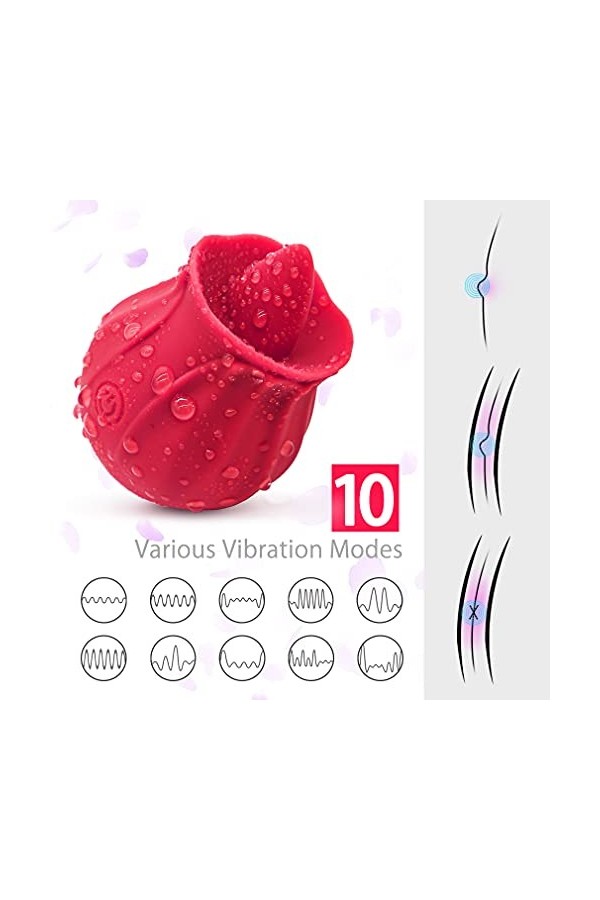 ???? Rose T??,Double Use Rose S?cking W?m?n S?cking W?m?ns Hands Free U Shape Device for Pants Roseual for Couple W?m?n Enjoy