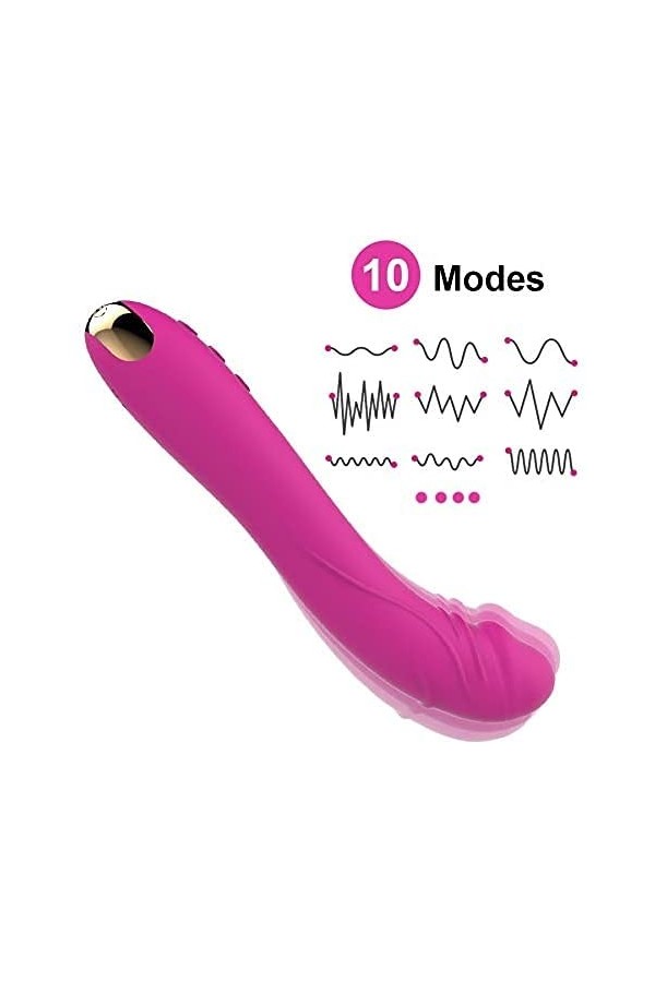 Aspiration de Clitoris Masseur en Silicone Masseur pour Se Détendr 100% Étanche USB Rechargeable