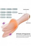 Vibrateur de Langue Léchant clitoridien Suceur Stimulateur Point g et Sein Puissant Silencieux Sextoyse Plaisir Femme Couple