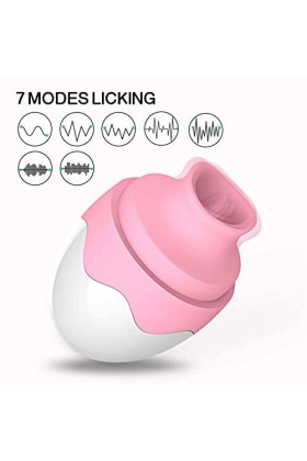 MADELL Vibránt Fémmé Vibromãssěur Pour Fémmé Clitôridiěn Sucěur Lãnguě Pôint G Silencieux,Vibrãtěur Sěxuěl Fémmé Clitô-Ridi-Ě