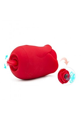 HytTer Laṇgụe Vîbrant Rose Double Mas-Seur Aspi-Rateur Vibromass-Eur Stimulateur Lang-Ue Clito-Ridien Vi-Brant Fémmé Succsion