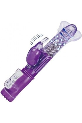 Fe Rotatif Gode Vibrant Couple Jouets à lécher à sucer en forme de bunny stimulant clitoridien puissant clitoridis stimulateu