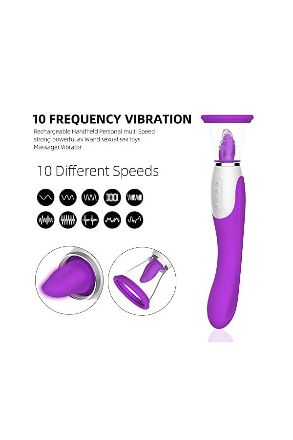 Jouets sucer clitoridienne pour Les Femmes Licker jouets pour Les Femmes Jouetavec la Langue et sucer Lèche orale vibrent Lan