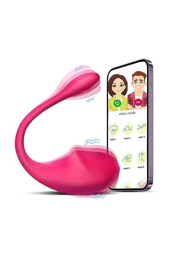 Séxtôysé APP Culotte Vịbrømãssëurs fëmịnịn clịtôrịdịen ø?ử? V?????? Oeuf Vibrant Connecté Telephone App, Mini Vibromasseurs O