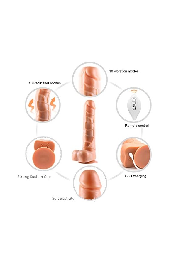 gode géant pénis avec gland, veines, testicules et ventouse, pour femmes et hommes-Dg16 gode ceinture petite taille