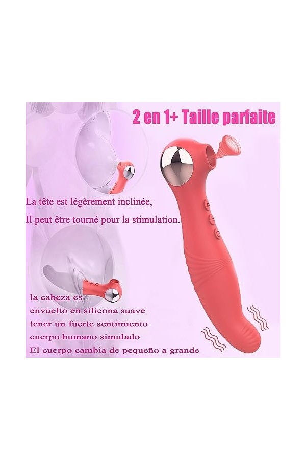 Vîbromàsséur feminin Clìtøridîén Šèẋ Tóyș Fêmme Portable silicone doux pour la peau Chargement par sténopé USB 100% étanche 2