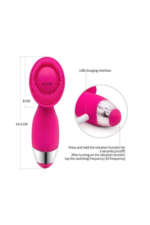 Telecommande sans fil de la cle de massage de chargement USB, puissante vibration multi-frequence, soulage les douleurs muscu