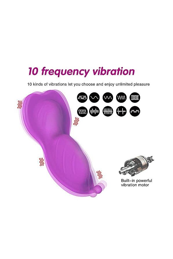 Masseur portable, 2 en 1 vibrateur 9 fréquences de vibration, chargement magnétique USB, silicone 100% étanche XB08