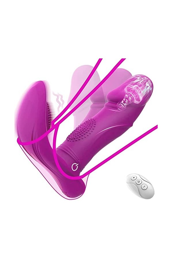 ?è?f Vîbrant Télécommande ?ans ?il pour ?è??e Silicone Vîbromàsséur Femme Stimülateur de Clitoris Masseur 10 Mode Sextoyse ??