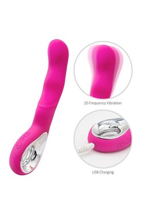 ADASTE Vibromasseur Pour Fémmé,Clitoridien Puissant Silencieux Point G Vibrateur Séxuel Masseur, Mode Vibration Silicultra Pu