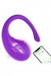 Mini Vibromasseurs Feminin Telecommande à Distance 10 Mode Oeuf Vibrant Connecté Telephone App, Bluetooth Oeuf Vibrante Femme