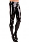 Leggings en latex hommes pantalons skinny coupe 3D entrejambe zip