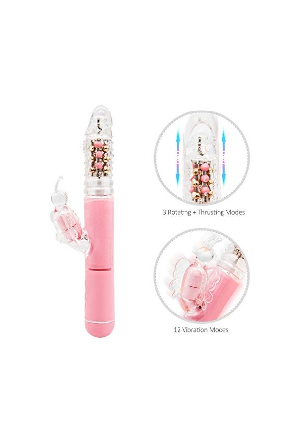 Vịbrömássëúrs Femînîn Rabbit Va Et Vient Vibromasseür Femme Clitoridien Süceur Point Ġ, Sextoys-e Femme Ṿib-r-an-t Aspiration