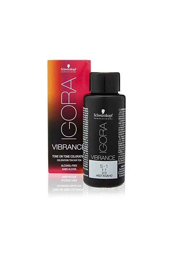 Schwarzkopf Coloration ton sur ton sans alcool 5.1 Châtain clair cendré,