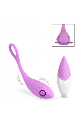 Oeuf vibrant stimulateur de clitoris à picots- sans fil pour femme et couple