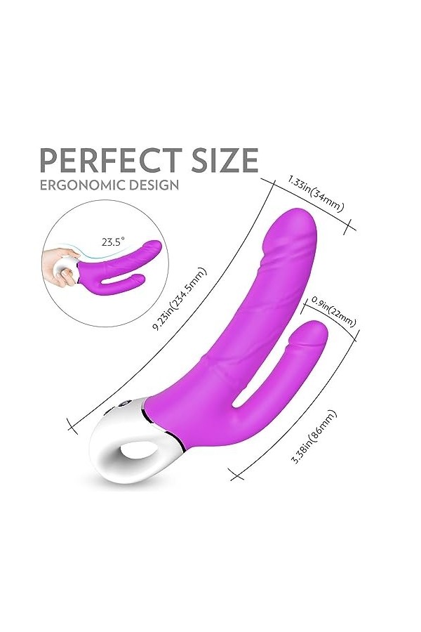 Dream Toys Vibes Of Love Double Pleasure Blue Taille Unique