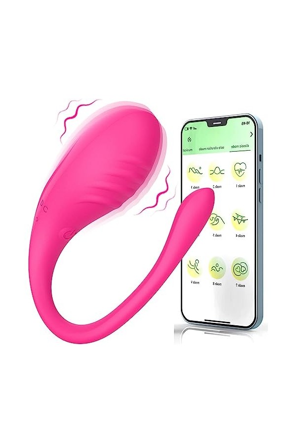 Víbrømạsséụrs Couples APP Remote Control - silicone Masseur Vîbrậtǒr Sệxẹ avec 10 Mode Vibration, Mini Sėxt-ȍys Stímụlȁtìon C