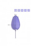 Mini vibrateur Vibromasseur Clitoridien pour Femme avec œuf Vibrant pour Stimulation Anale Couple avec 10 Modes de Vibra AD21