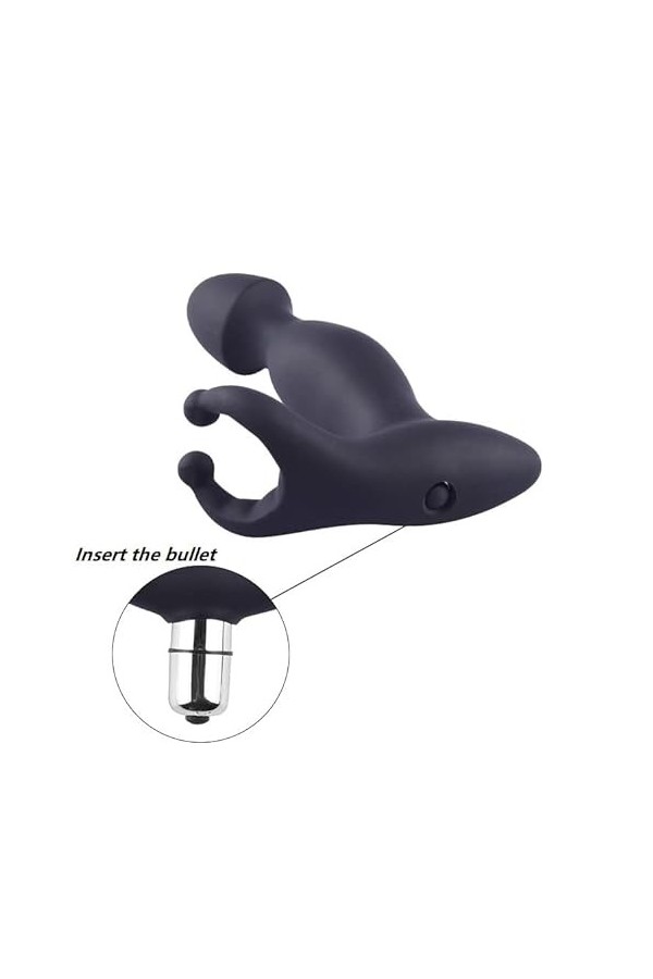 électriques Plúg Ànâlé Ðiḷatation Vîbrant Sans fil, Fémmé Débutant Masseur 10 Modes Rechargeable par USB 100% étanche Silenci