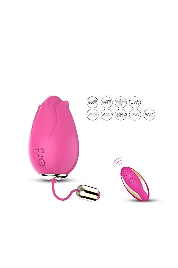 ?euf ?i??omas??urs pour Femme Víbrõ Mini Oeuf Vîbròmãśseūrs Feminin à Diśtance Díscret Oéufs Vîbrant TéLéCommandé sans Fil