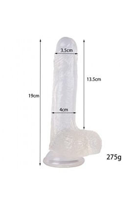 Vert grande taille texture lisse silicone imperméable à leau relaxant massage jouet, longueur 19cm, diamètre 3.5~4cm, poids 