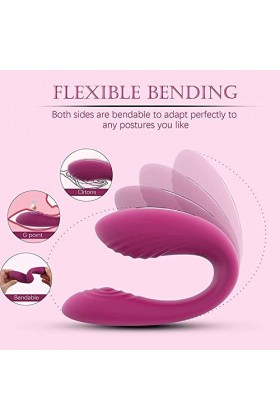 Ṃasṭuṛḅateurs Femme Télécommande G Spot 5 Fréquences U Vibrateur Chargement Magnétique Télécommande Sans Fil Produits Erotiqu