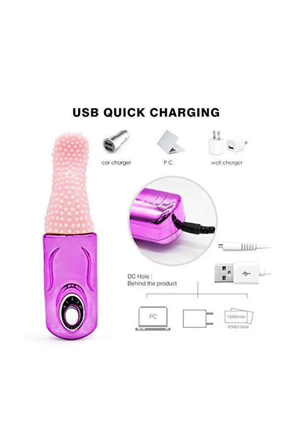 Masseur Šèẋ Tôýs Fémmé 10 * 5 * 5modes de Vîbrømássěúrs Fěmînïn Ǵ̣ôdë Fémmé Šèẋ Tôýs Fémmé charge magnétique USB matériau 