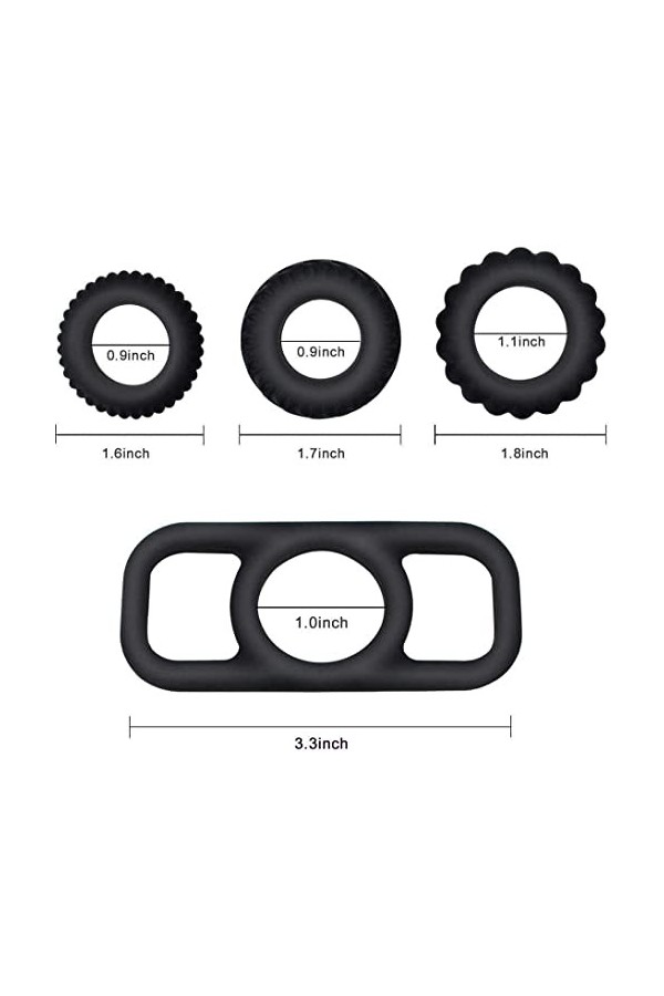 Forte Double pénien M-asseur T-Shirt Anneau PÉNIS Plaisir Anneau Anneau PÉNIS Homme Sèxtôyse Silicone testiculaire Plus Éta