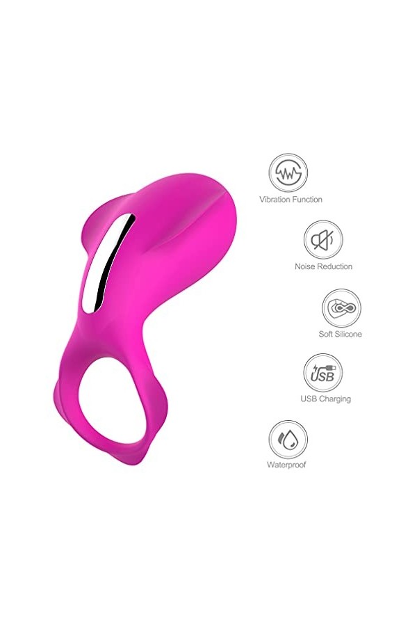 Petit Vibro Masseur Anneau Vîbrant ＰéNIS pour Homme Couple Femme Pờint G Stimulateur Ｃlitờridièn,Víbrờmásseurś pour Homme-JJ