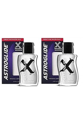 Astroglide X Silicone Liquid Premium Silicone Personal Lubricant Waterproof Latex-safe Extremely Long-lasting : Size 2.5 Oz. 