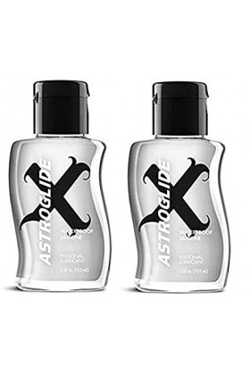 Astroglide X Silicone Liquid Premium Silicone Personal Lubricant Waterproof Latex-safe Extremely Long-lasting : Size 2.5 Oz. 