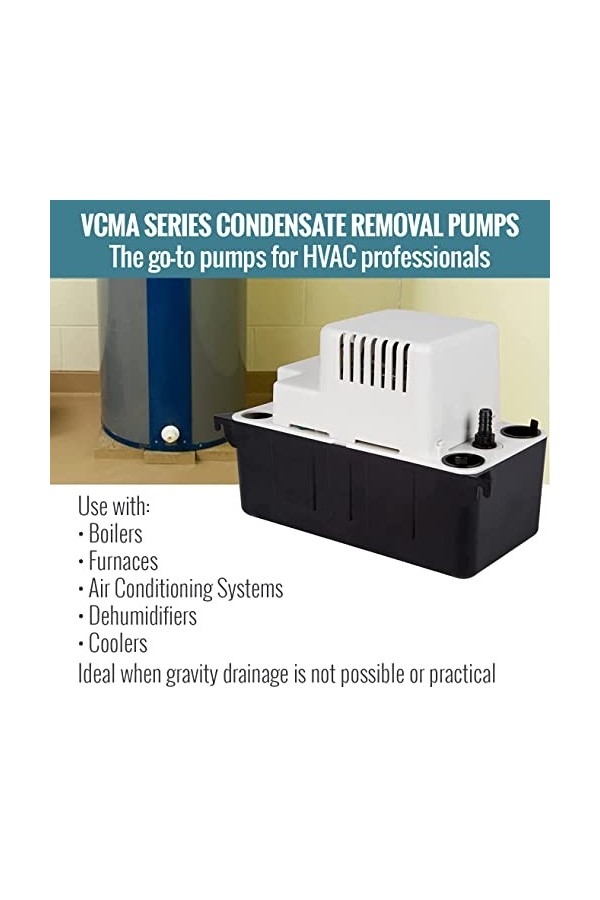 Little Giant 554435 VCMA-20ULST-115 Condensate Removal Pump, 115V