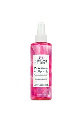 Rosewater Glycérine, atomiseur Mist Pulvérisateur - Produits du patrimoine