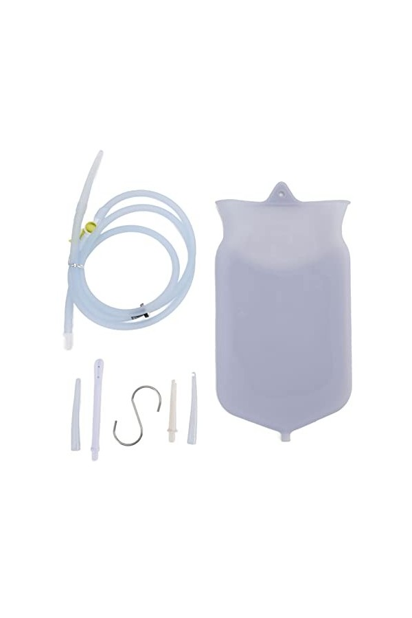 Kit De Lavement 2L En Silicone Pour Nettoyage du Côlon, Sac De Lavement Pour Femmes Et Hommes, Remplacement De Tuyau De Tube 