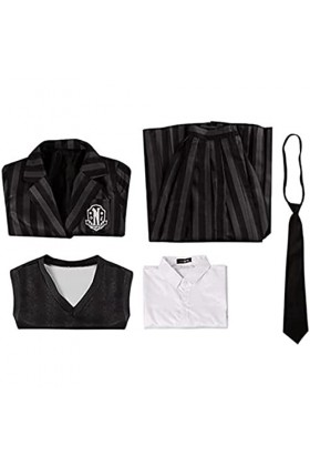 Robe Mercredi Addams pour fille, déguisement Mercredi Addams, tenue pour femme, Mercredi Addams, costume robe, uniforme Never