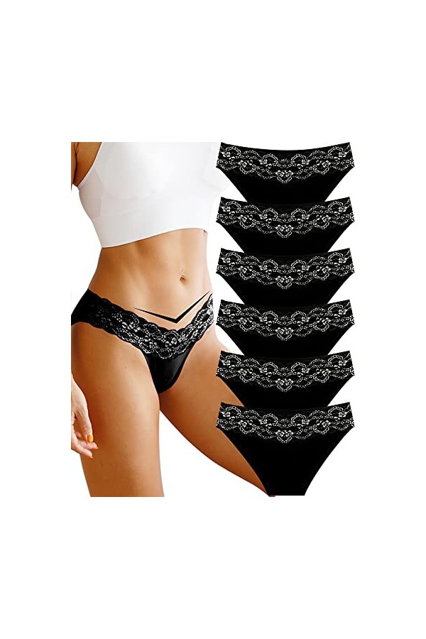 BeReady sans Culotte Femme Invisible Culotte sans Couture Culottes Et Slips Extensible Respirants sous-vêtements Lot de 6/9 S