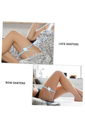 GALPADA 3 Ensembles Arc Jarretière Ceinture De Mariée Jarretière De Mariée Accessoires De Mariée Ceintures De Demoiselle dho