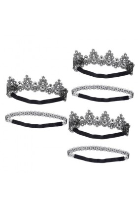 GALPADA 6 Pièces Jarretière De Mariée Jarretelles en Dentelle Extensible Jarretière De Mariée Accessoires De Mariage Jarretiè