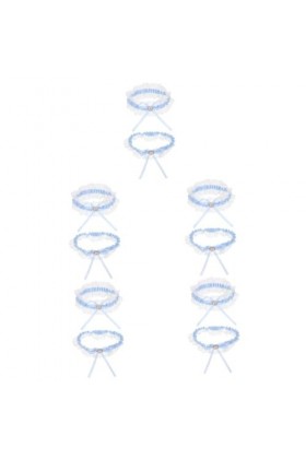 GALPADA 5 Ensembles De Porte-Jarretelles pour Mariée Costumes pour Femmes Costume Blanc pour Femme Jarretelles en Dentelle po