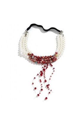 Bijoux de cuisse pour femmes,Chaîne de jambe de performance de scène dHalloween pour femme - Glands de perles dimitation de