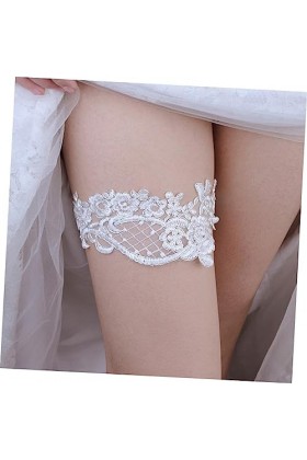 GALPADA 2 Paires De Jarretelles De Mariée Jarretières De Mariage Jarretelles Florales Porte-Jarretelles De Mariage Fleurs Bla