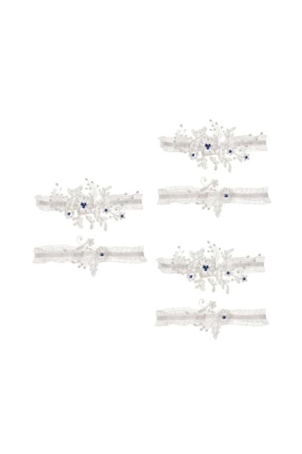 GALPADA 3 Paires De Jarretelles en Dentelle Florale Jambe en Dentelle Jambe Unique Ceintures De Grande Taille pour Femmes Jar