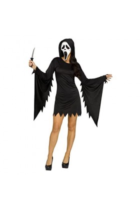 Fun World Costume glamour pour adulte, visage de fantôme, taille S